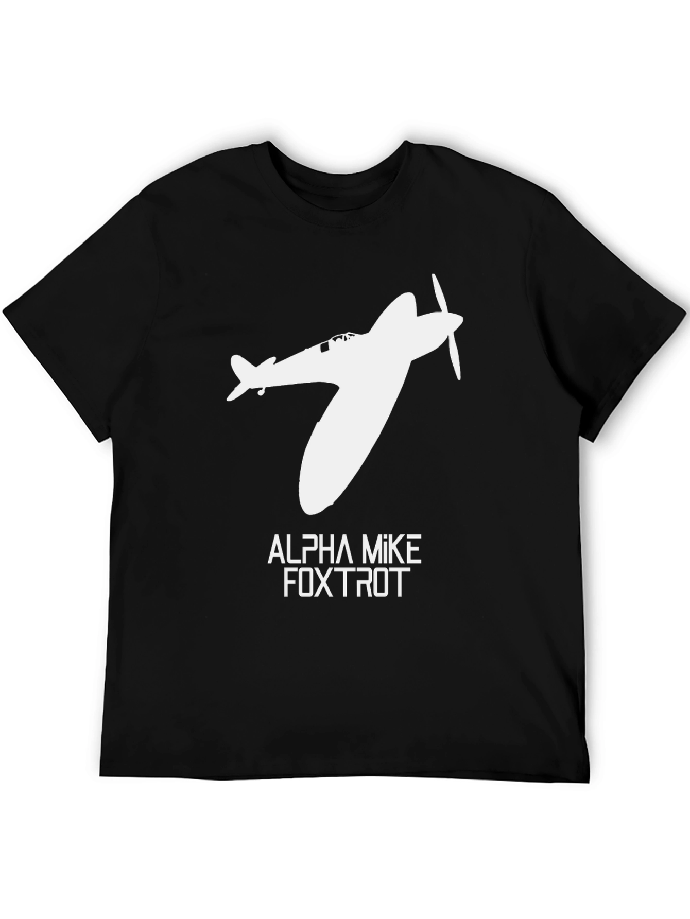 Spitfire Plane T-Shirt - Alpha Mike Foxtrot