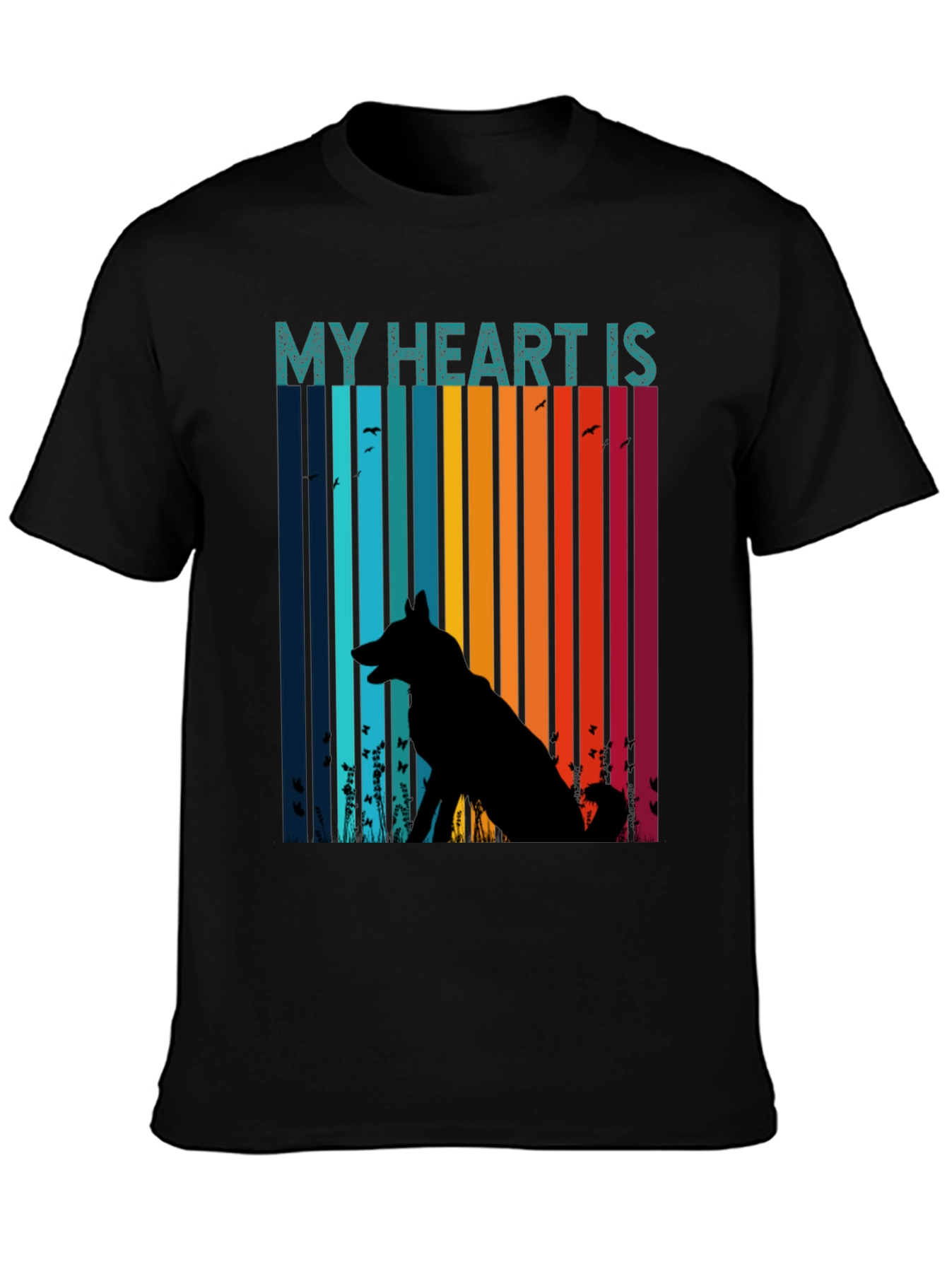 My Heart Is With My Dog Unisex T-Shirt