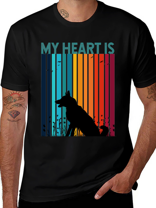 My Heart Is With My Dog Unisex T-Shirt