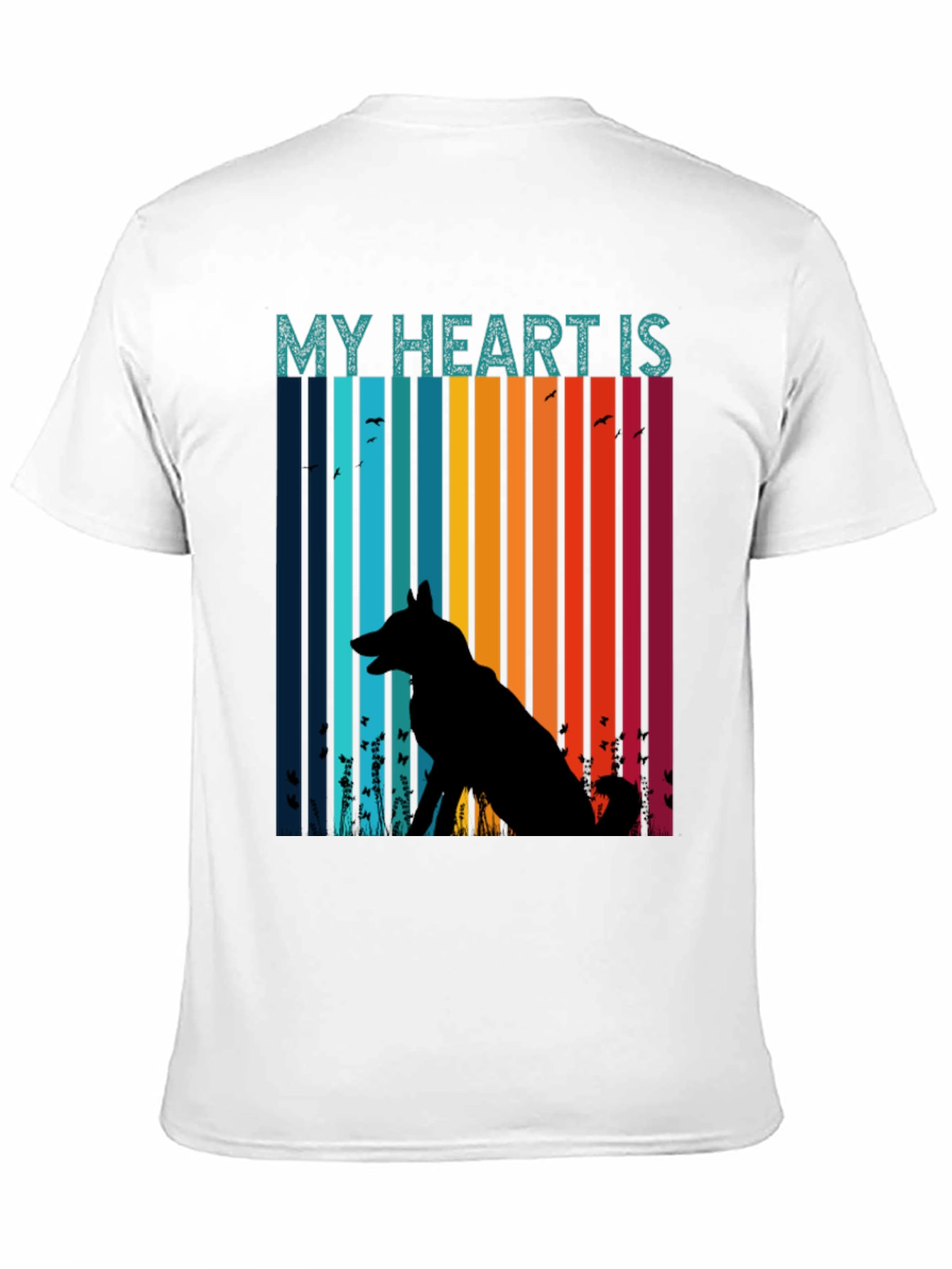 My Heart Is With My Dog Unisex T-Shirt