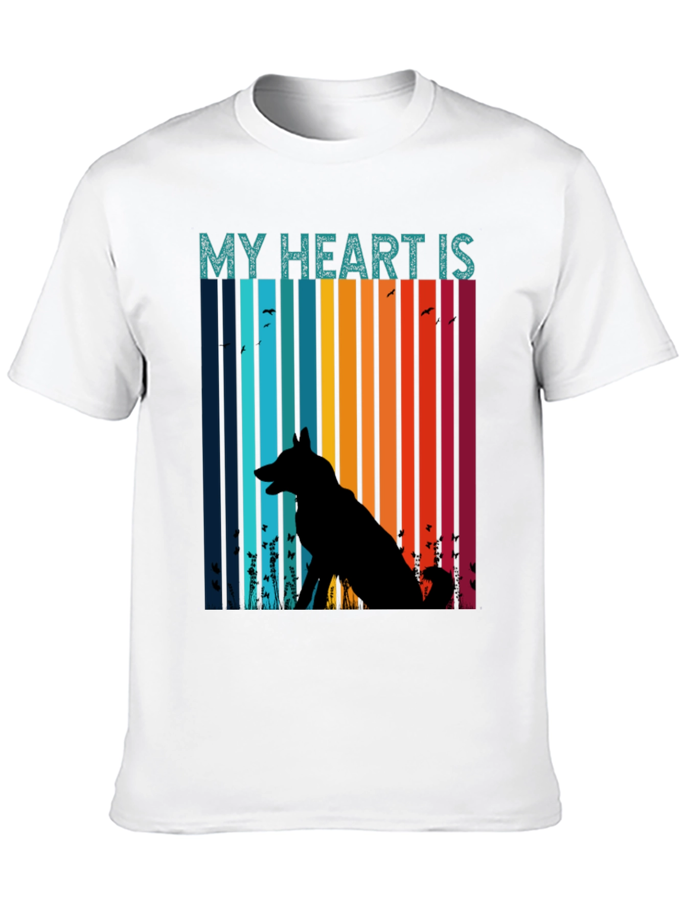 My Heart Is With My Dog Unisex T-Shirt