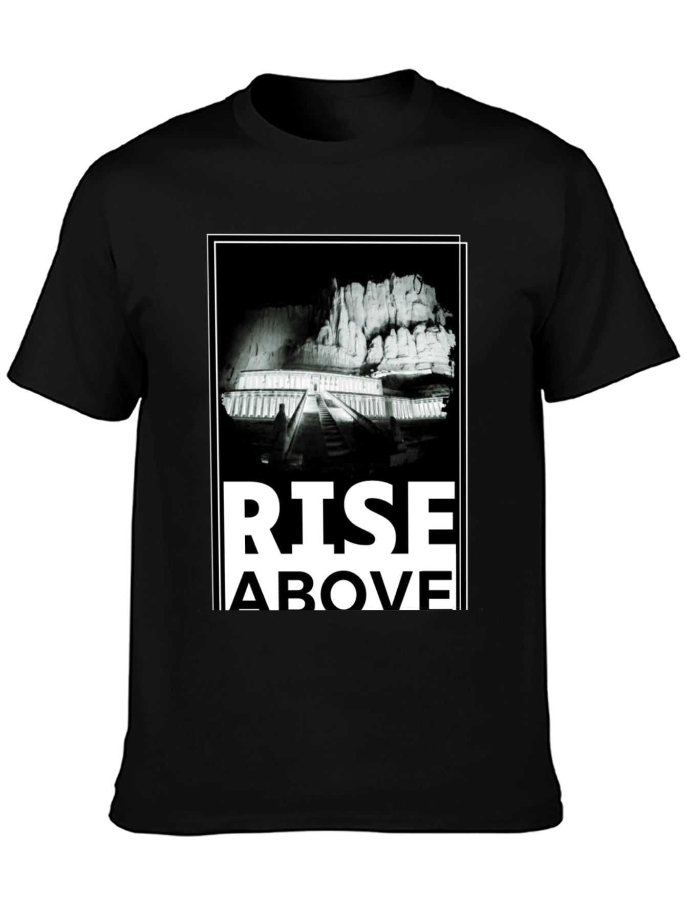 Rise Above Graphic Tee - Mens Black T-Shirt