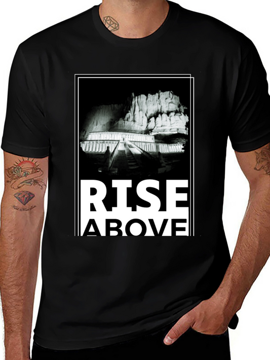 Rise Above Graphic Tee - Mens Black T-Shirt