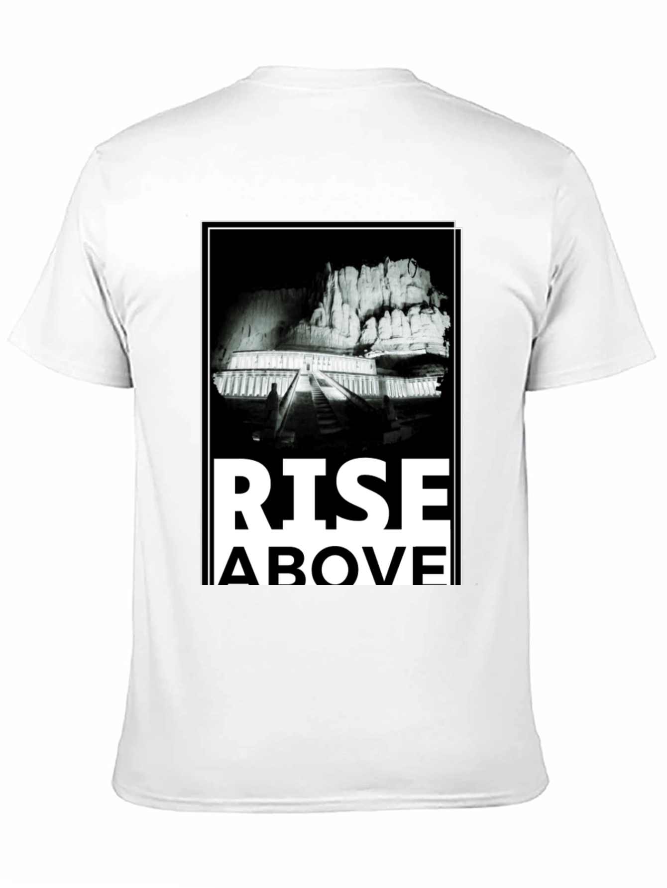 Rise Above Graphic Tee - Mens Black T-Shirt