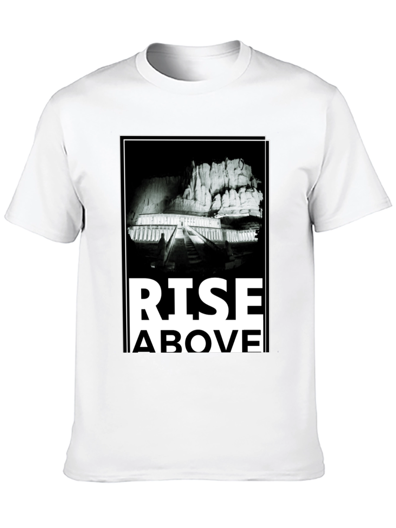 Rise Above Graphic Tee - Mens Black T-Shirt