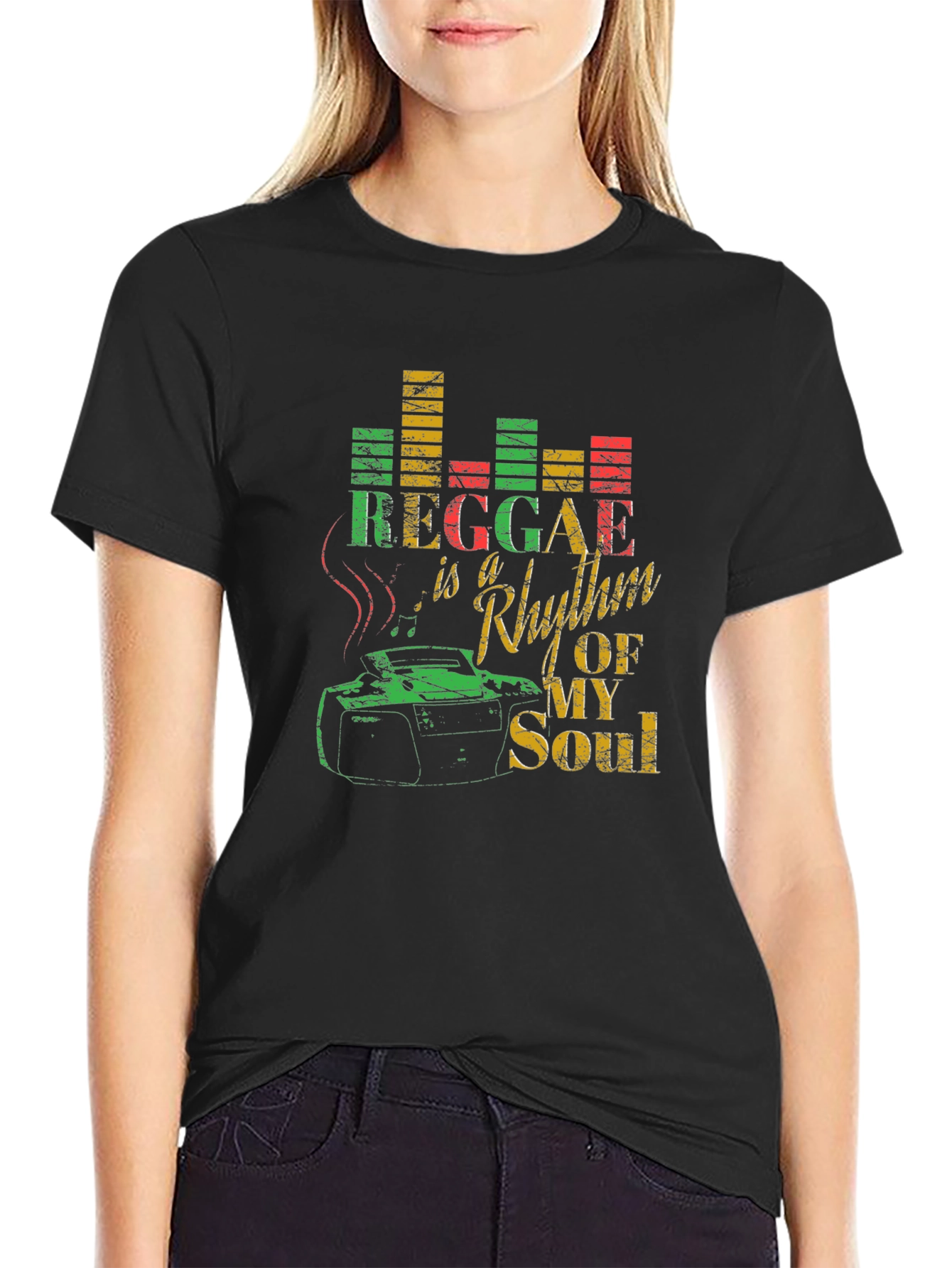 Reggae Rhythm T-Shirt: Music Lovers Tee