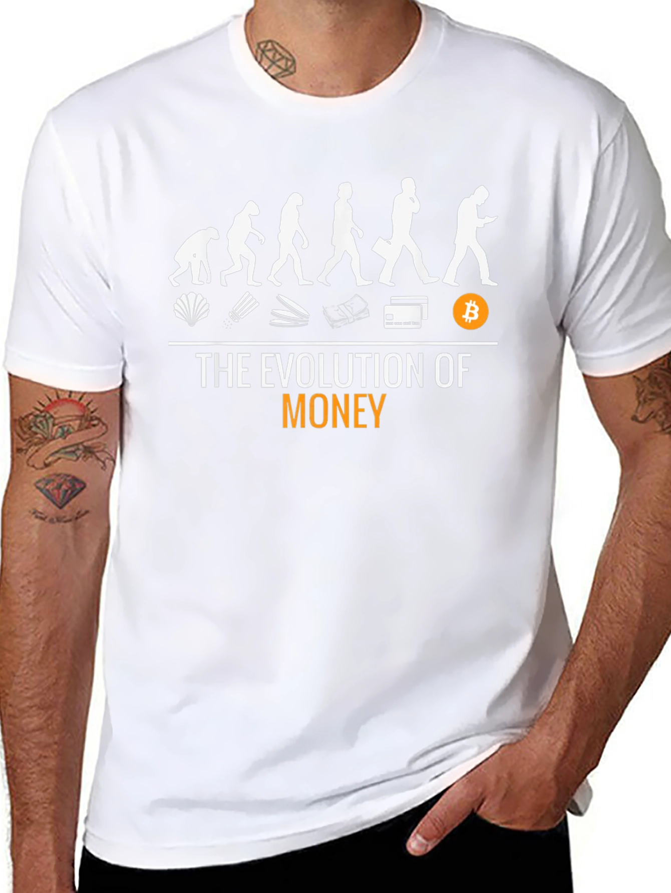 Evolution of Money Bitcoin T-Shirt