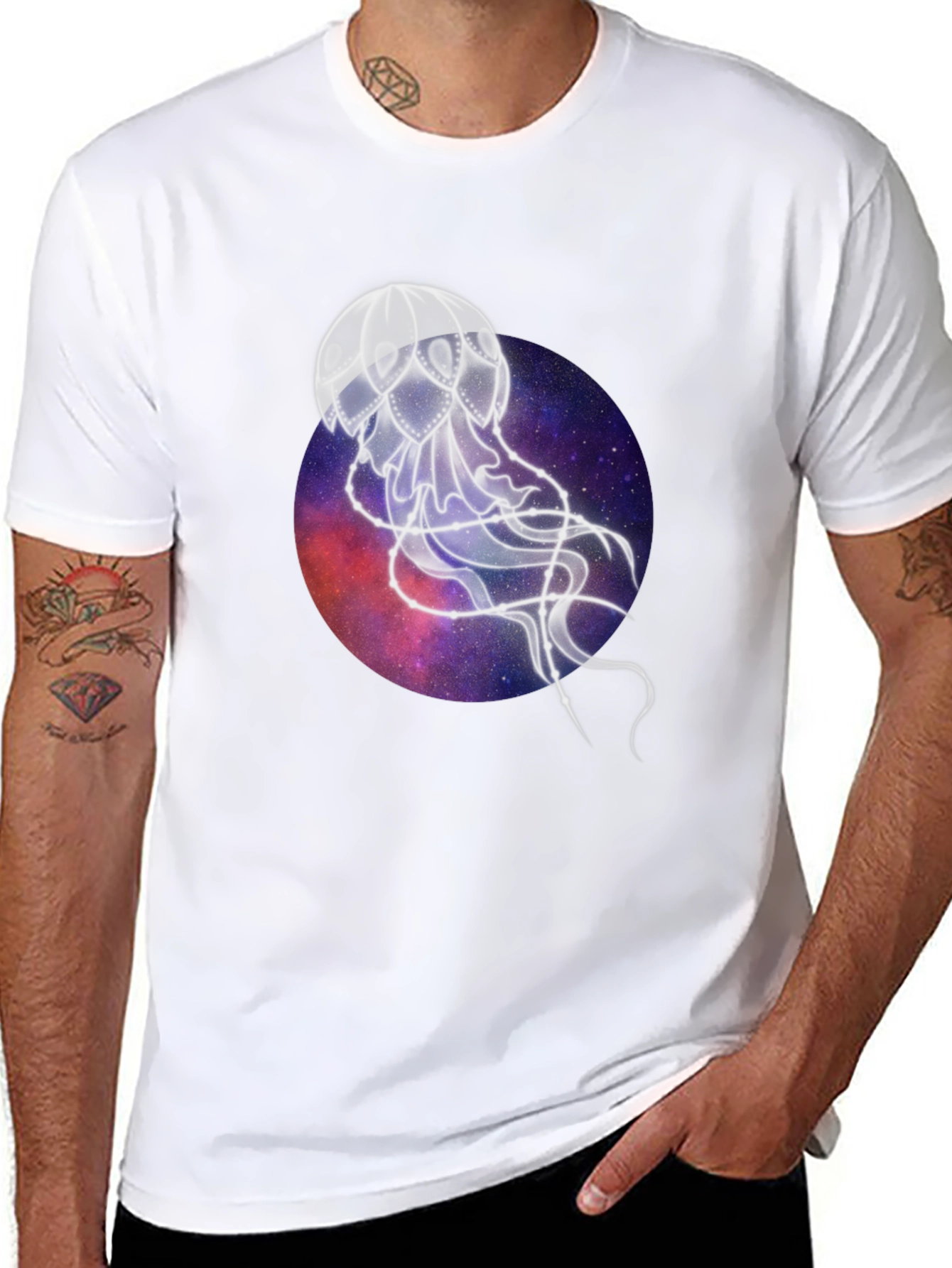 Cosmic Jellyfish Black T-Shirt