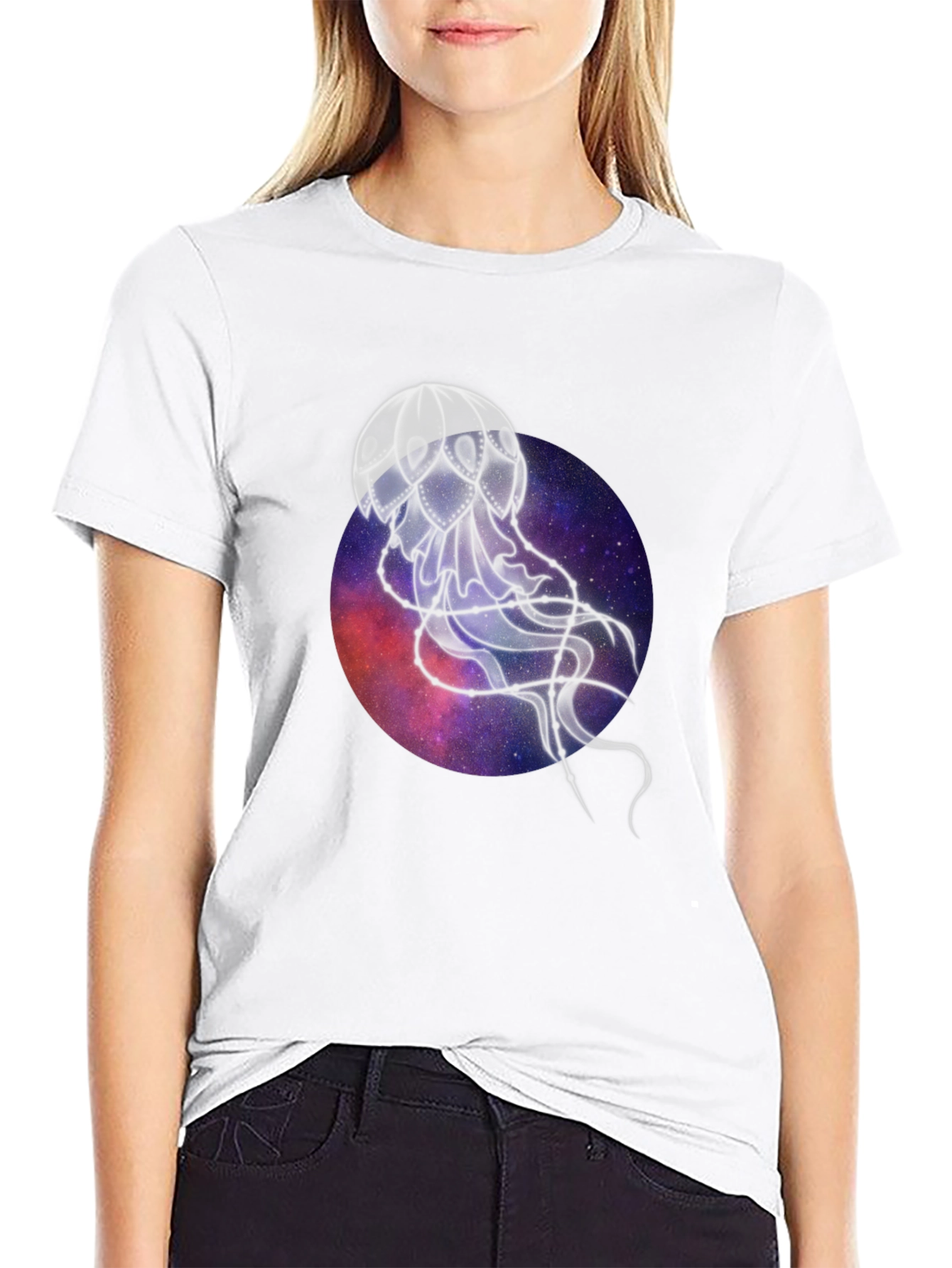 Cosmic Jellyfish Black T-Shirt