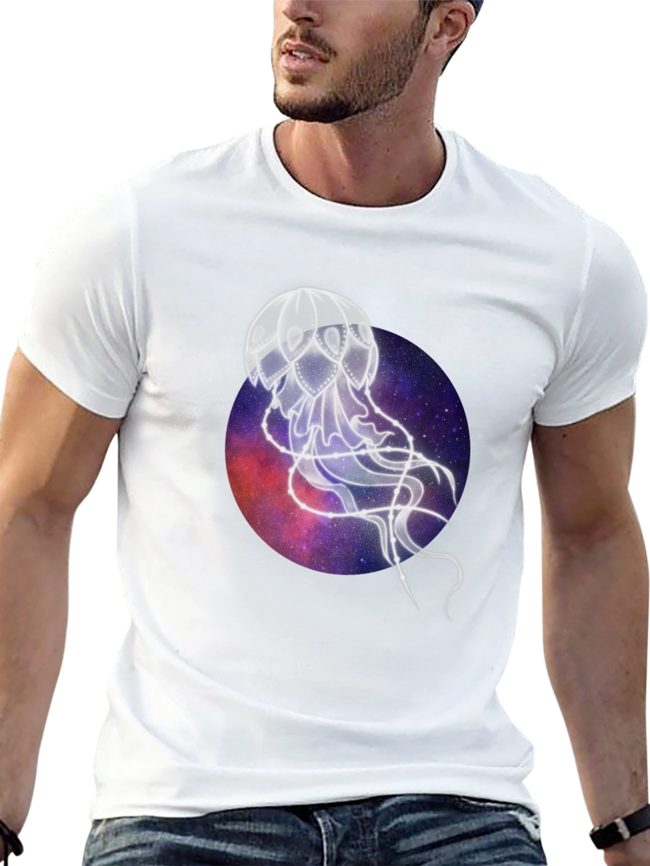 Cosmic Jellyfish Black T-Shirt