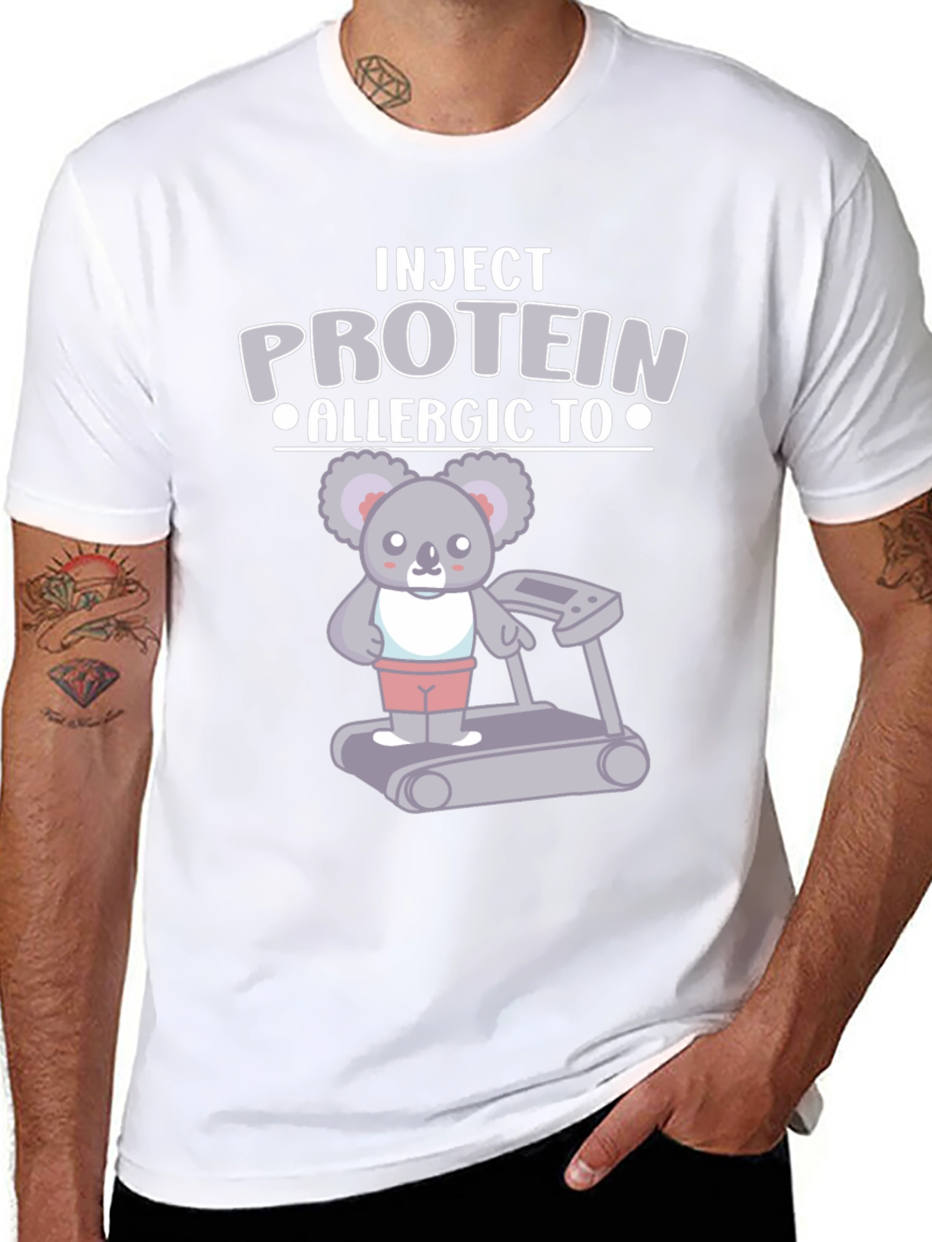 Inject Protein Allergic To Koala Treadmill T-Shirt