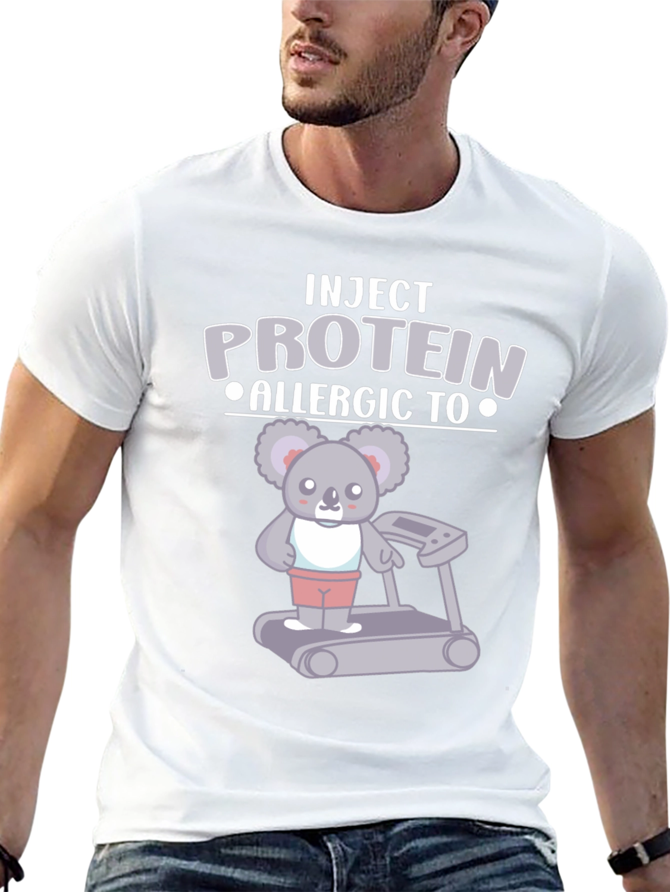 Inject Protein Allergic To Koala Treadmill T-Shirt