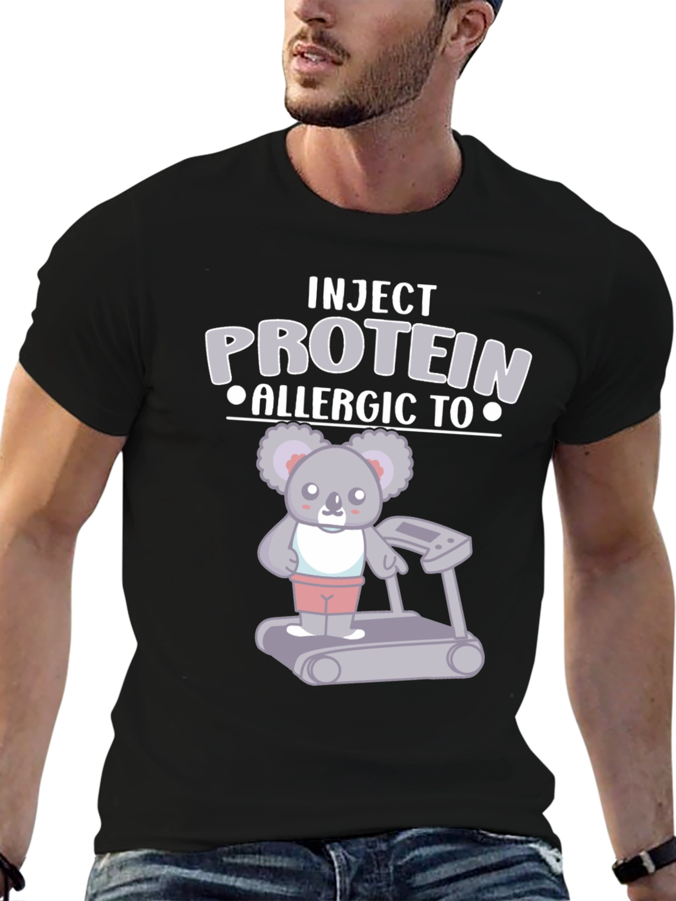 Inject Protein Allergic To Koala Treadmill T-Shirt