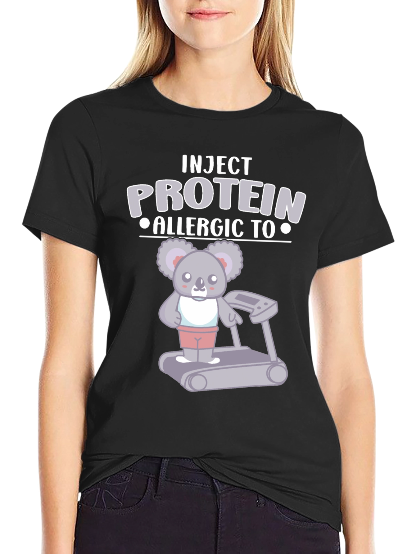Inject Protein Allergic To Koala Treadmill T-Shirt