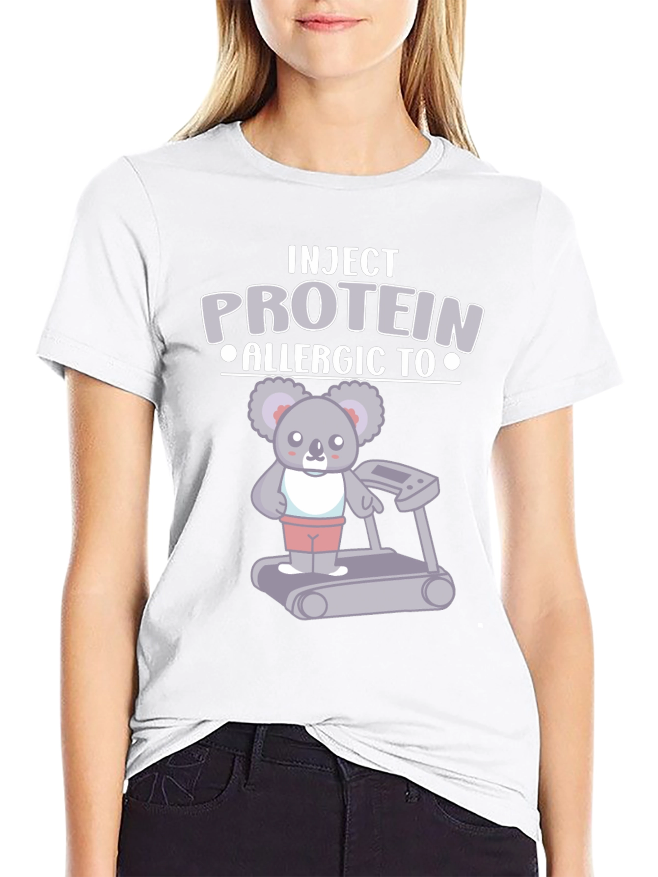 Inject Protein Allergic To Koala Treadmill T-Shirt