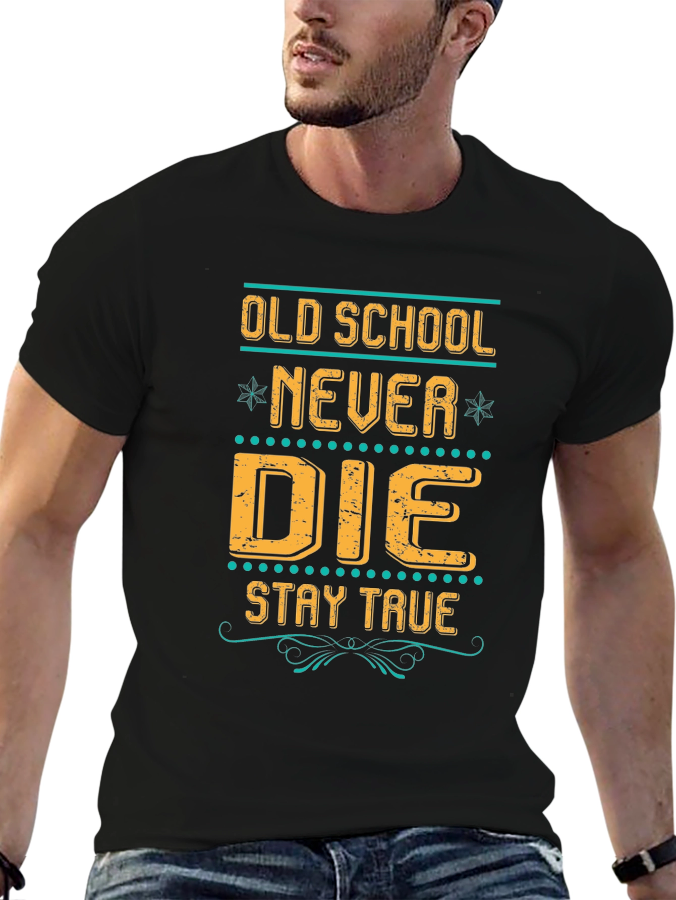 Old School Never Die Graphic T-Shirt