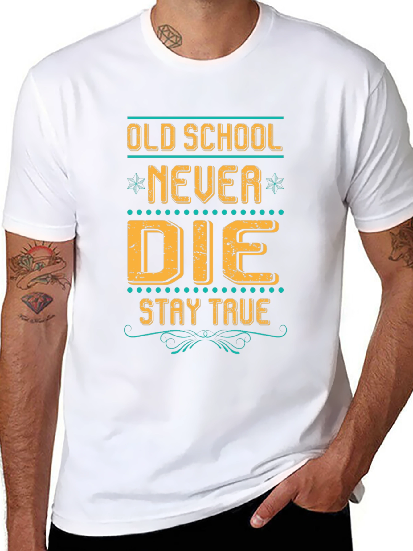 Old School Never Die Graphic T-Shirt