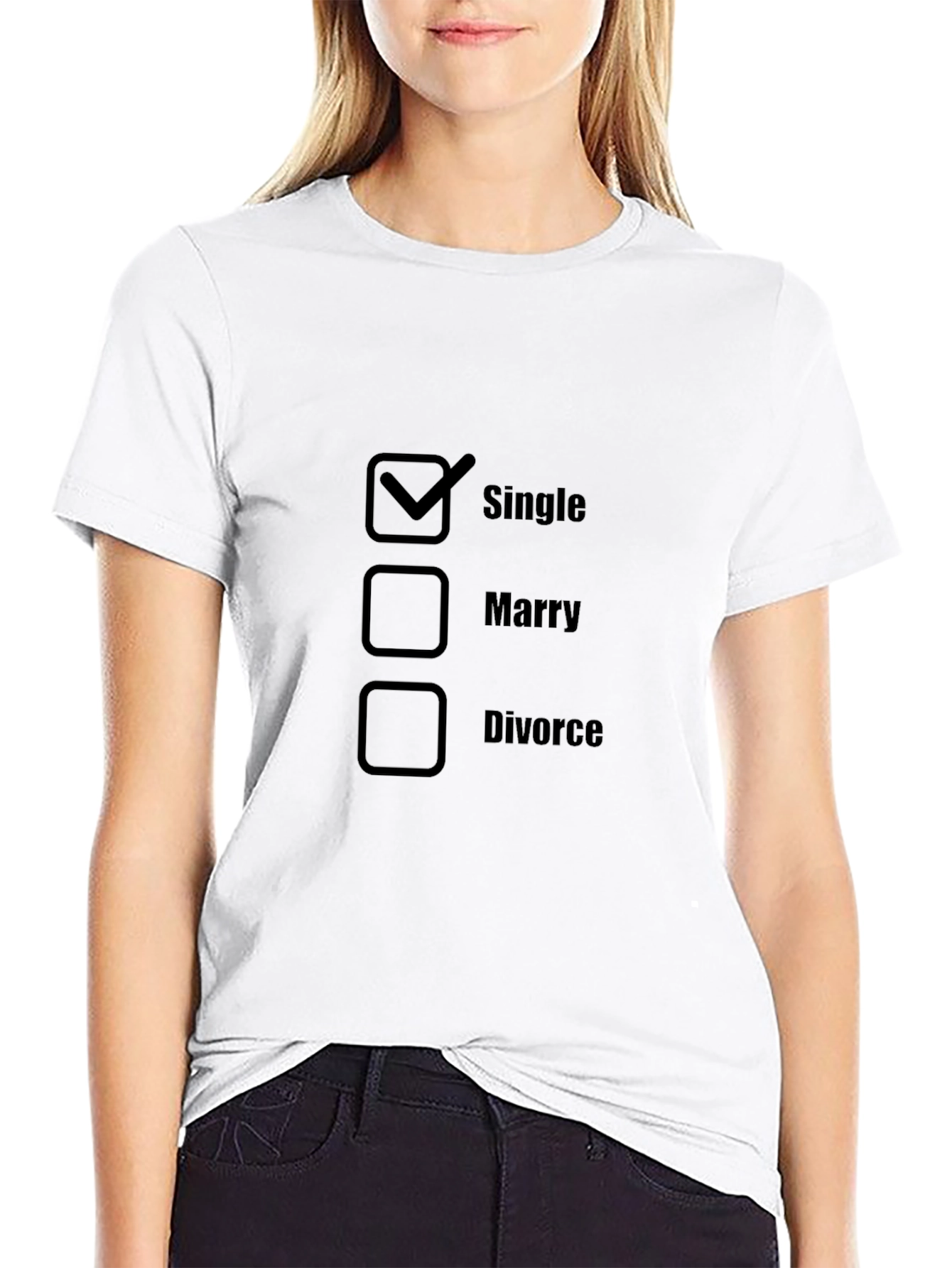 Single Status T-Shirt Novelty
