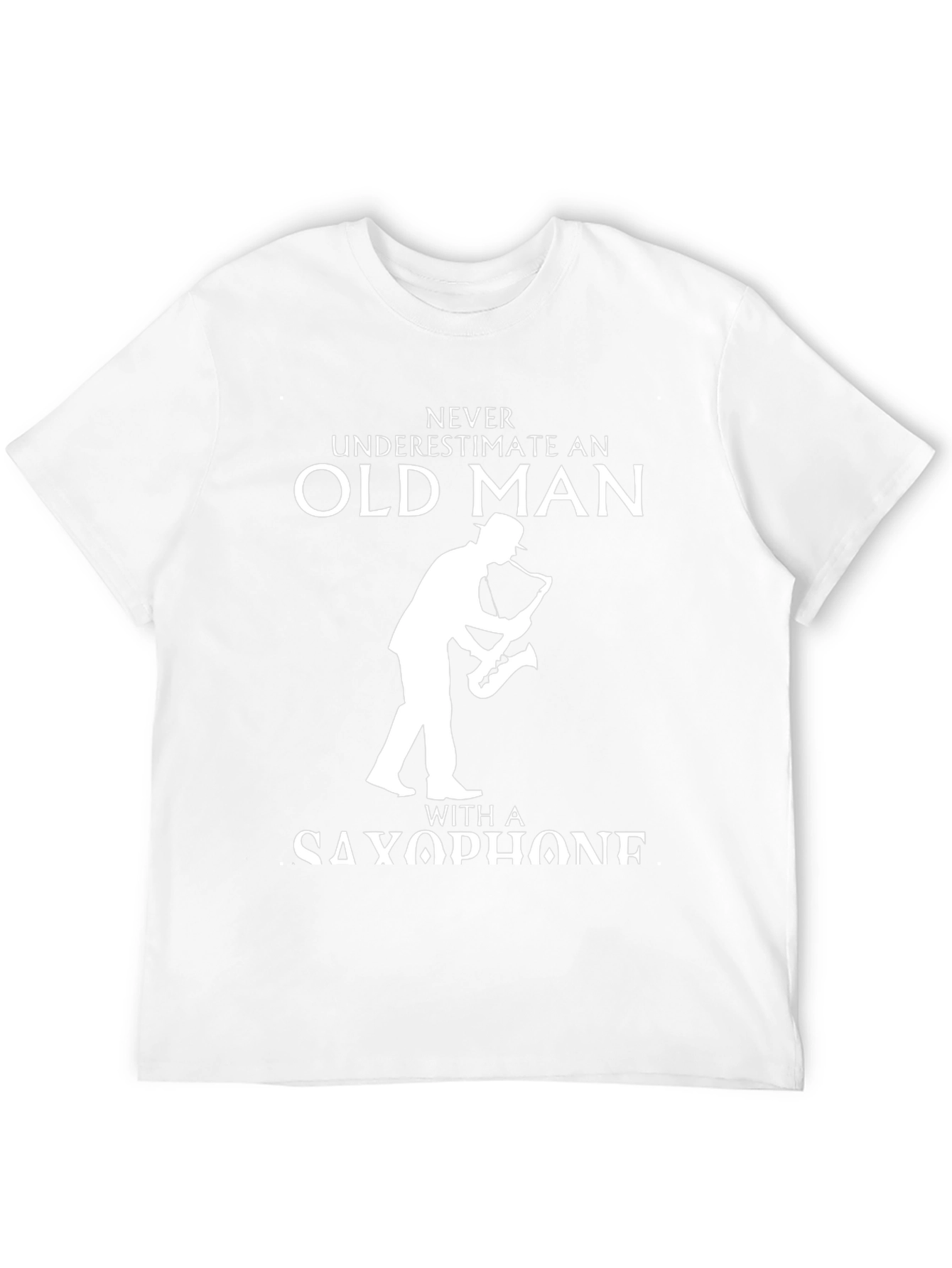 Never Underestimate Old Man with Saxophone T-Shirt