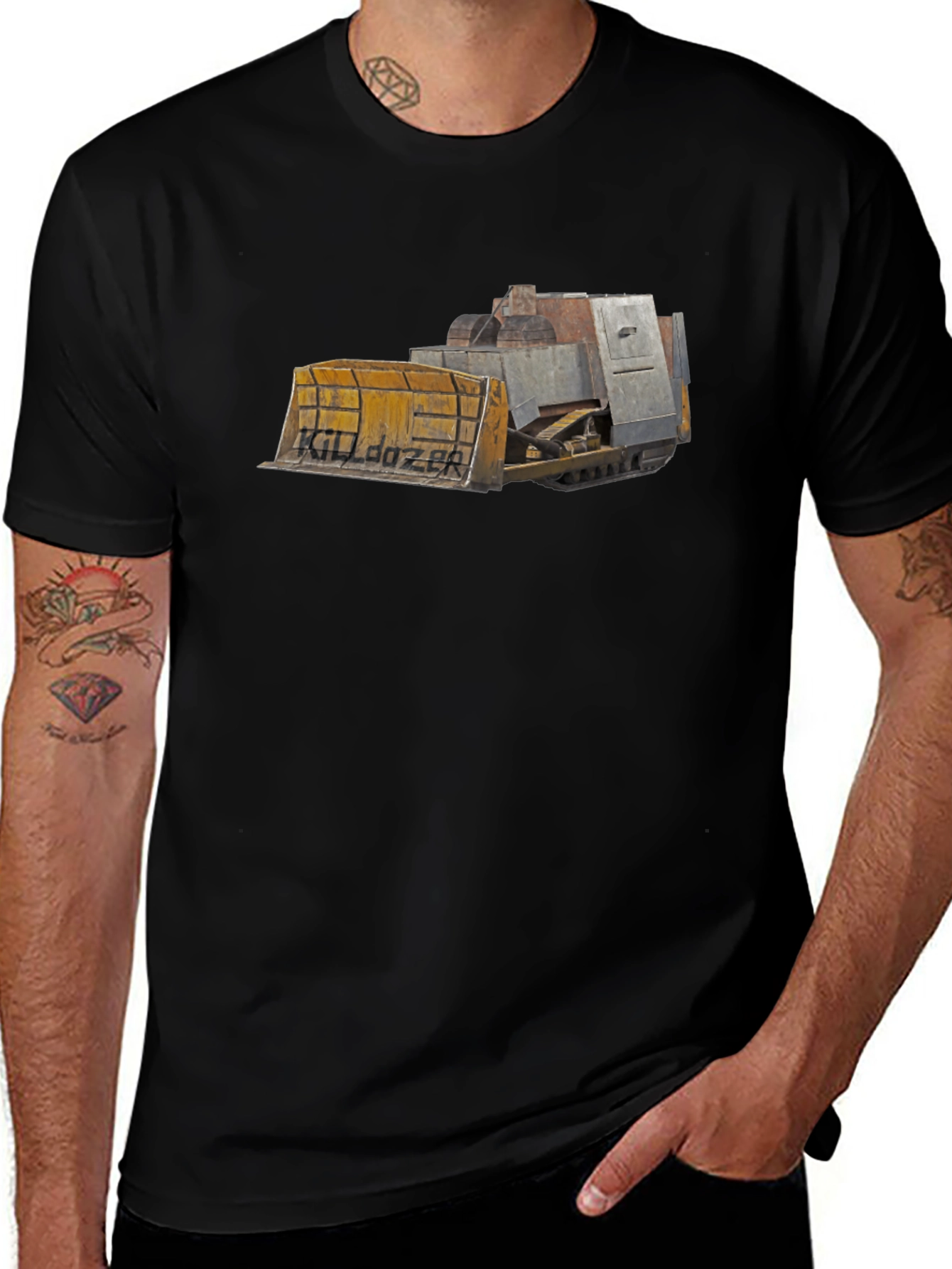 Killdozer Graphic T-Shirt - Black Cotton Tee