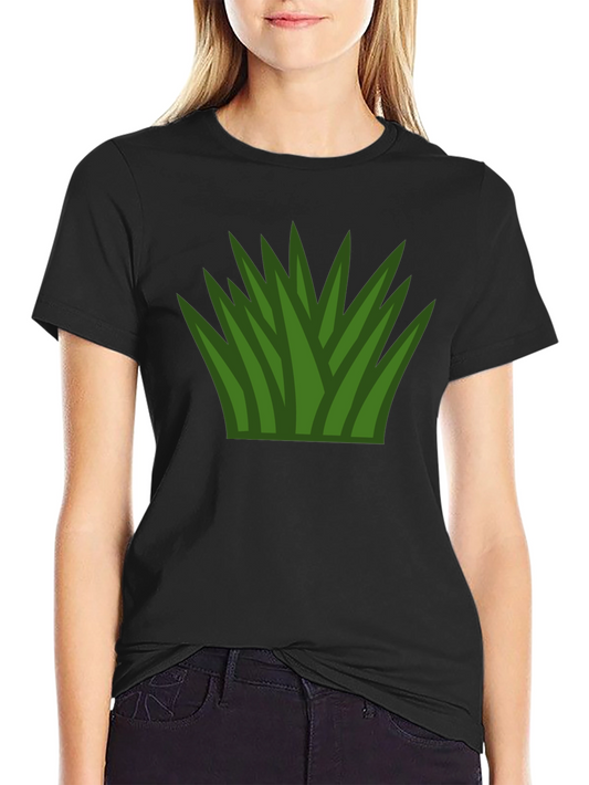 Grass Graphic T-Shirt - Black Cotton Tee