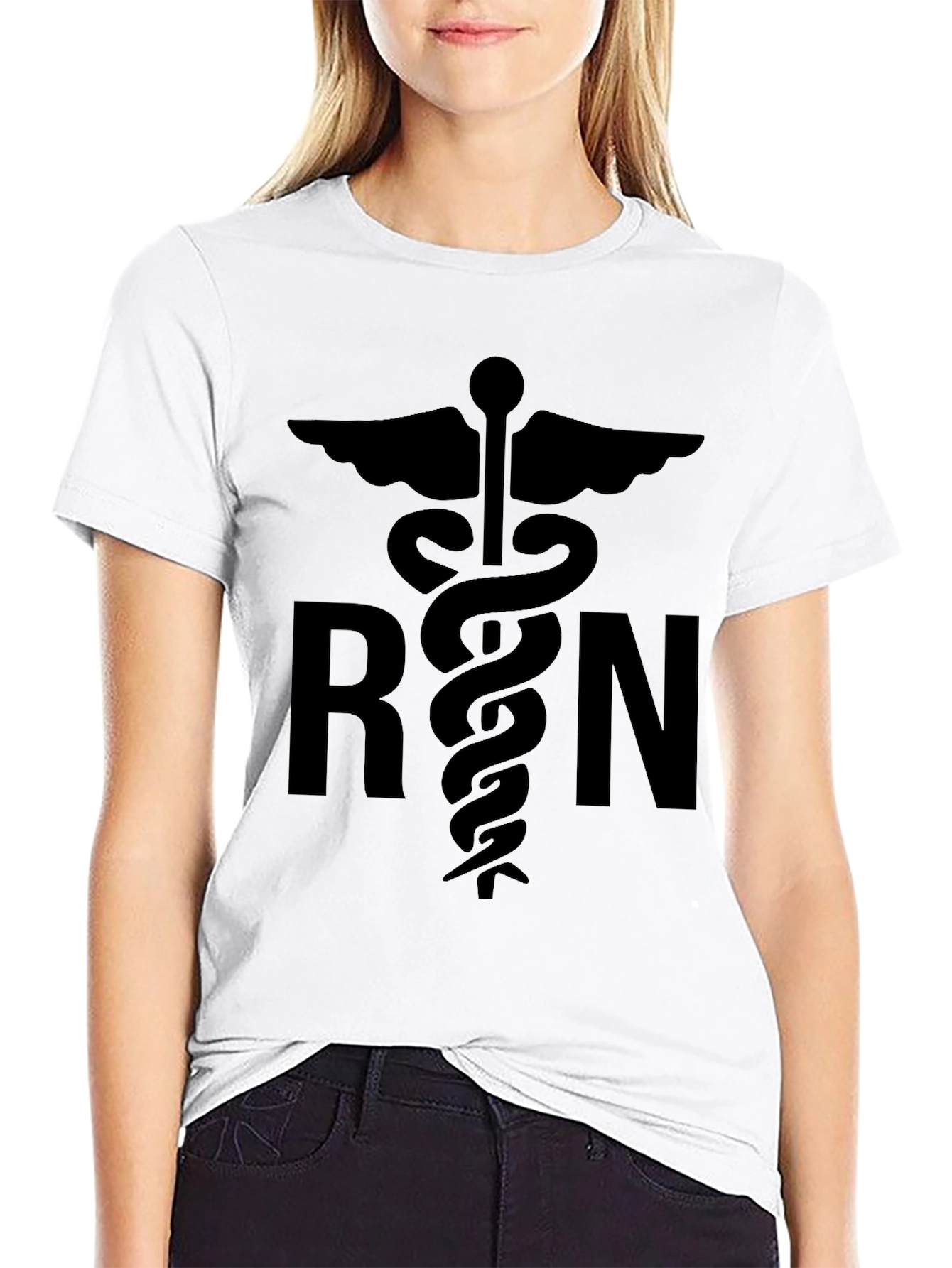 RN Caduceus T-Shirt - Registered Nurse Appreciation Tee