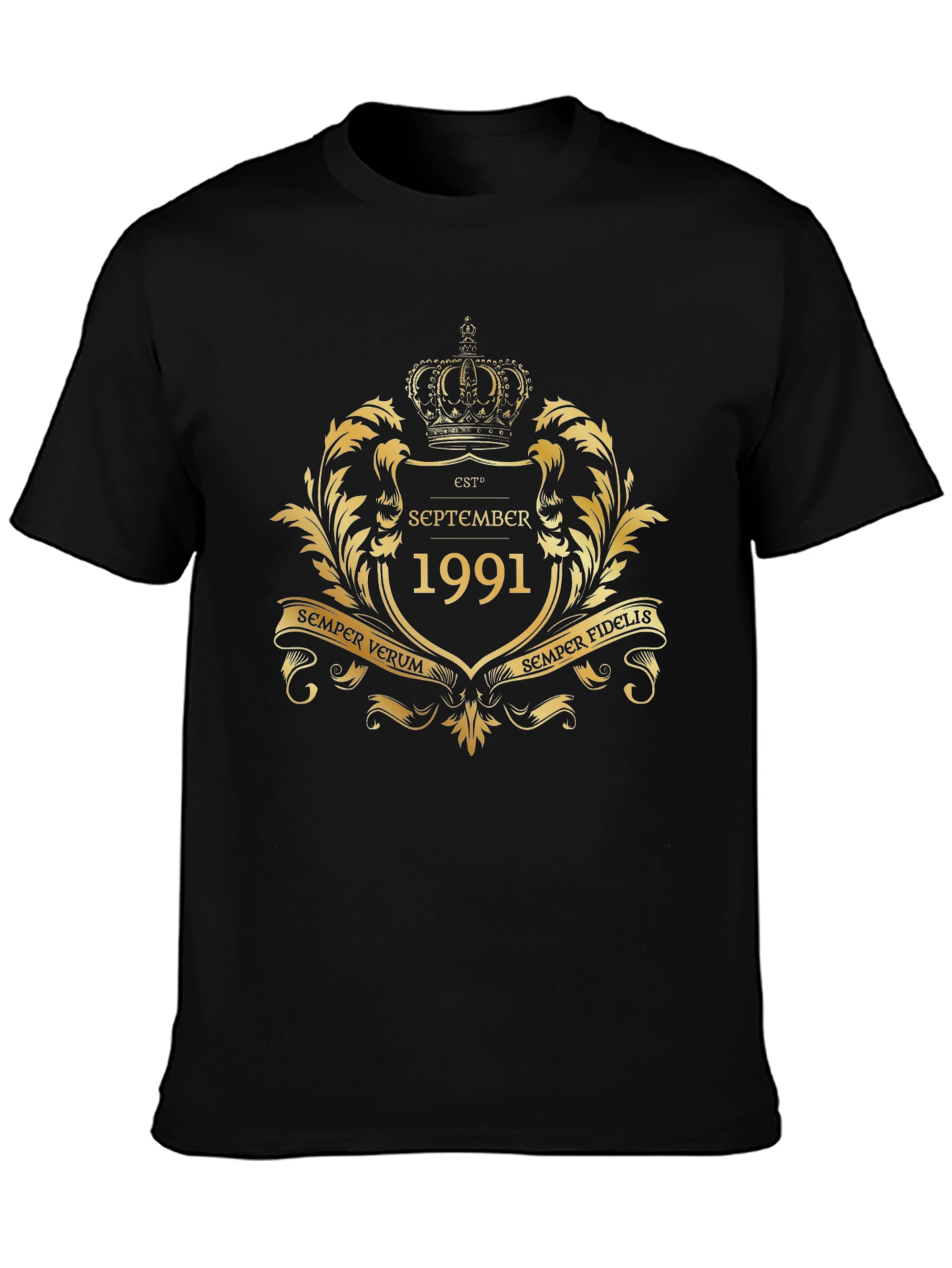 September 1991 Est. Gold Crest Graphic T-Shirt
