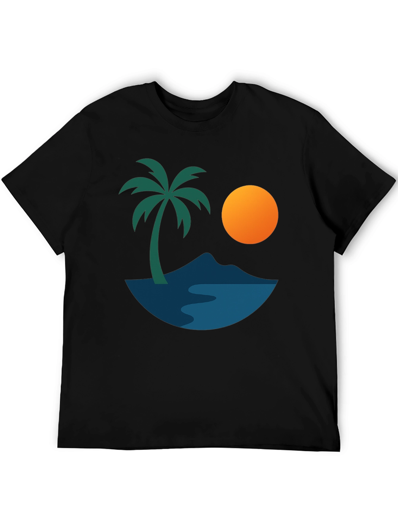 Island Getaway Graphic Tee - Black