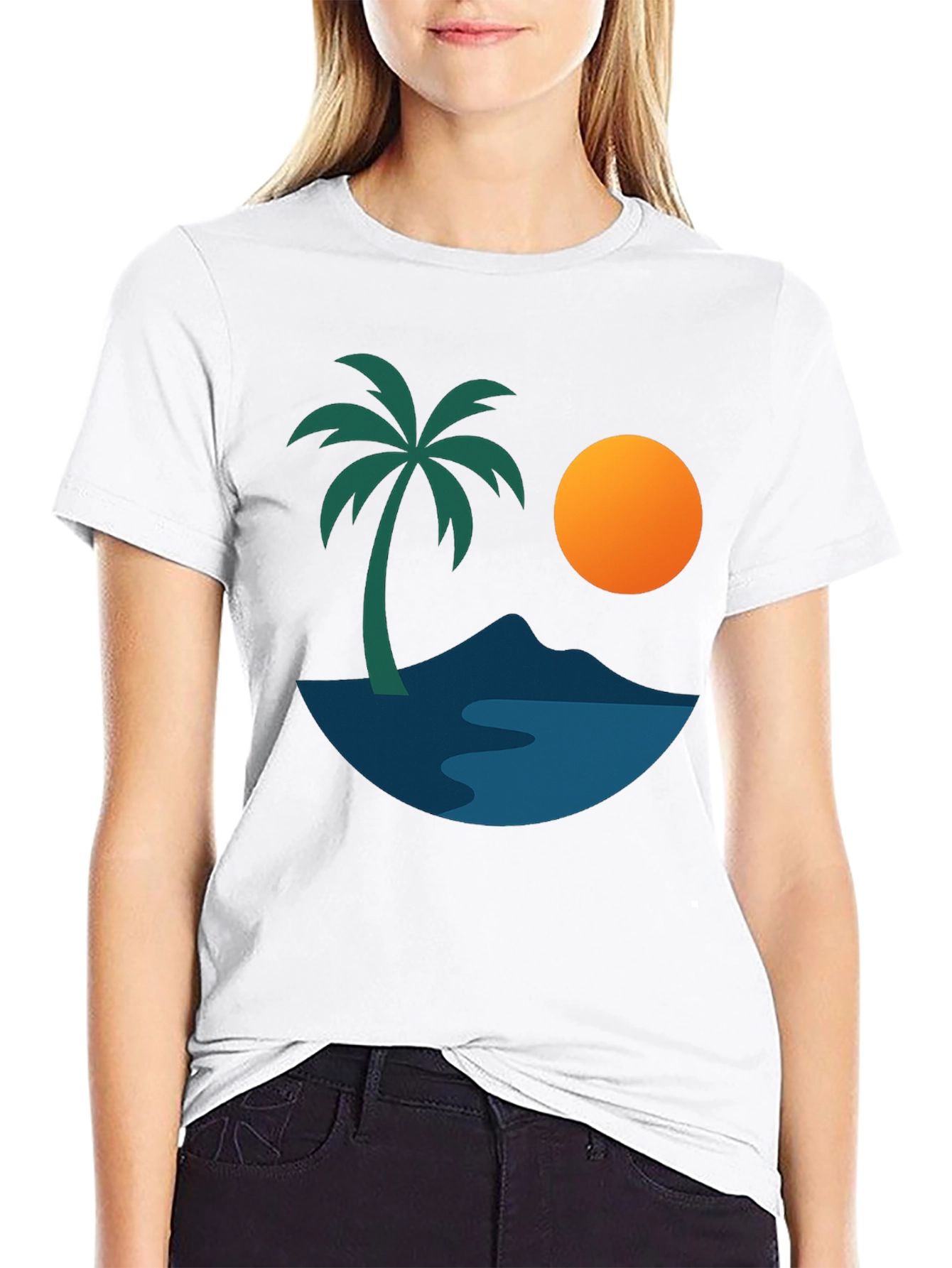 Island Getaway Graphic Tee - Black