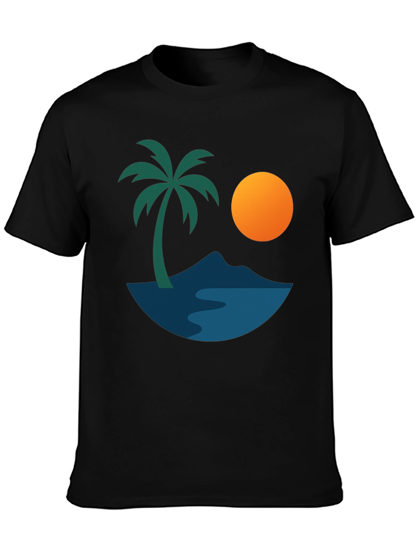Island Getaway Graphic Tee - Black