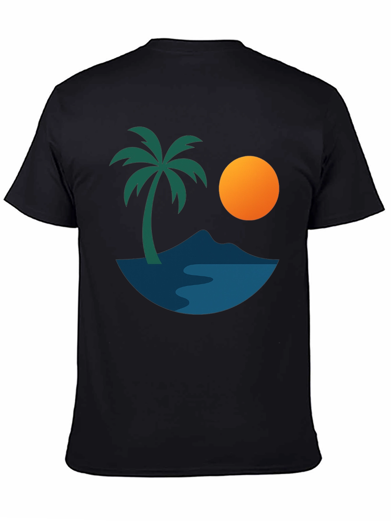 Island Getaway Graphic Tee - Black