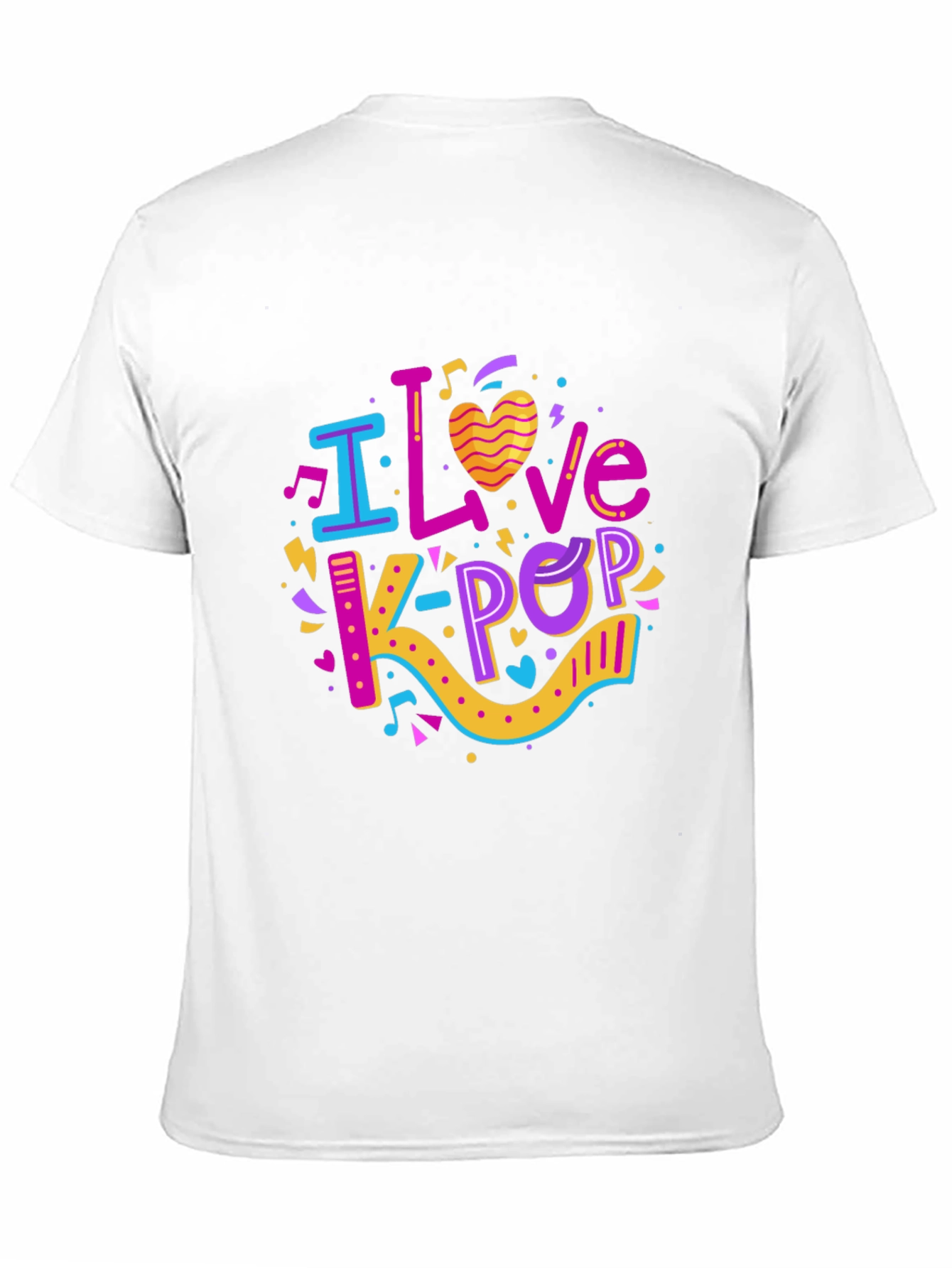 I Love K-Pop Black T-Shirt