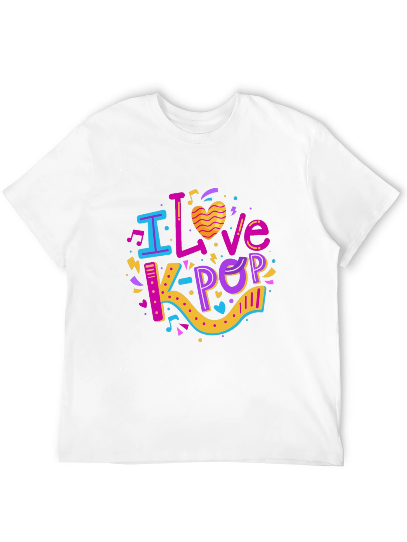 I Love K-Pop Black T-Shirt
