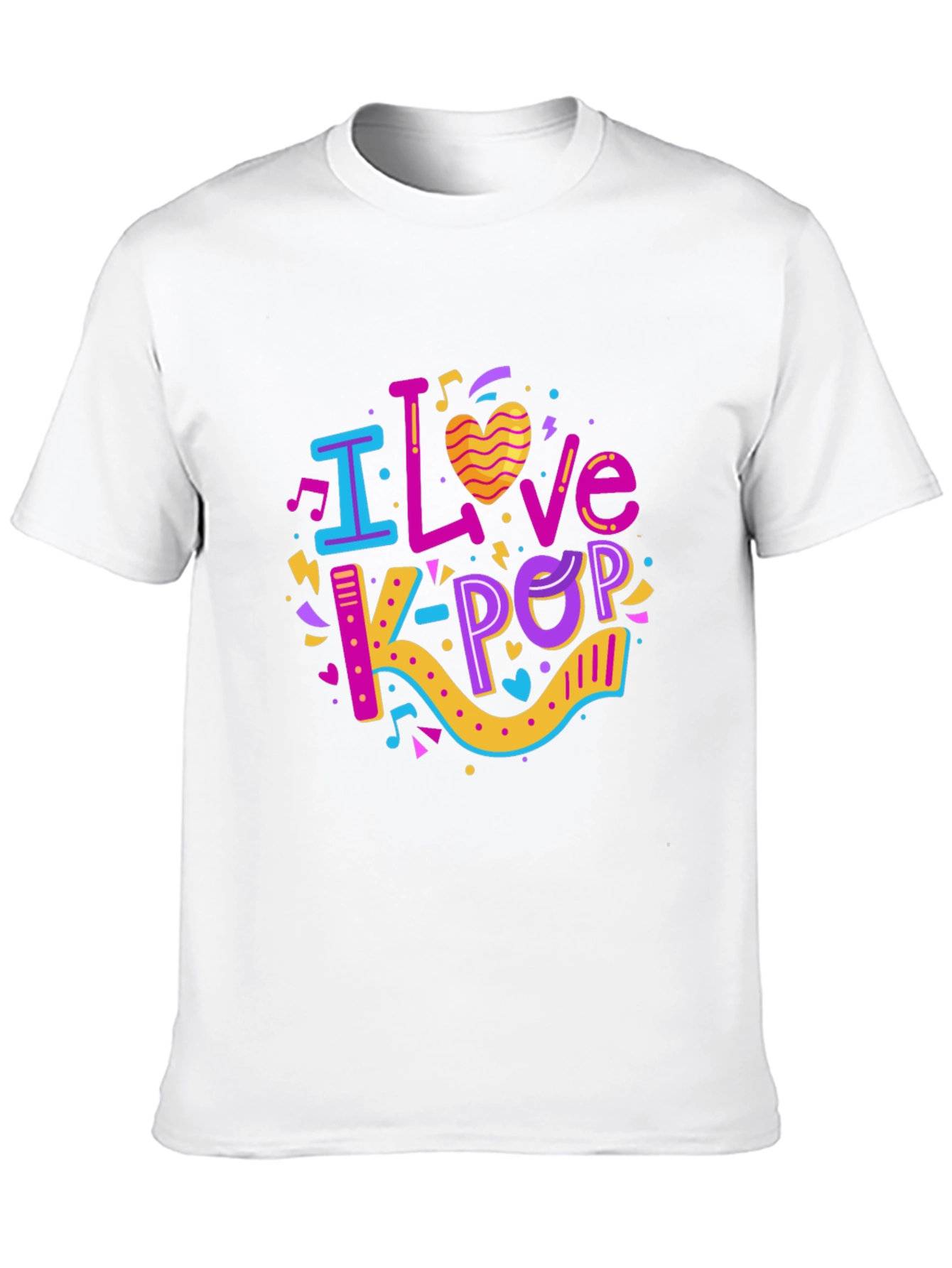 I Love K-Pop Black T-Shirt