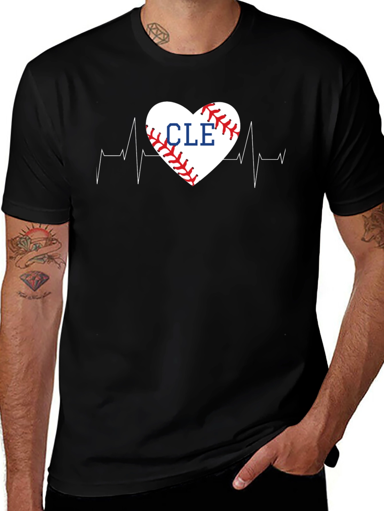 CLE Baseball Heartbeat T-Shirt