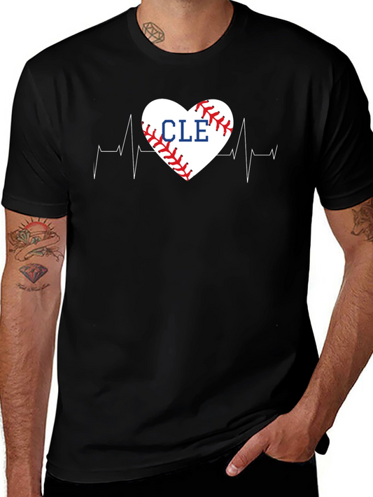 CLE Baseball Heartbeat T-Shirt