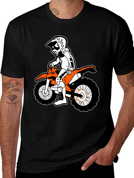 Cool Cartoon Motorcross Rider T-Shirt