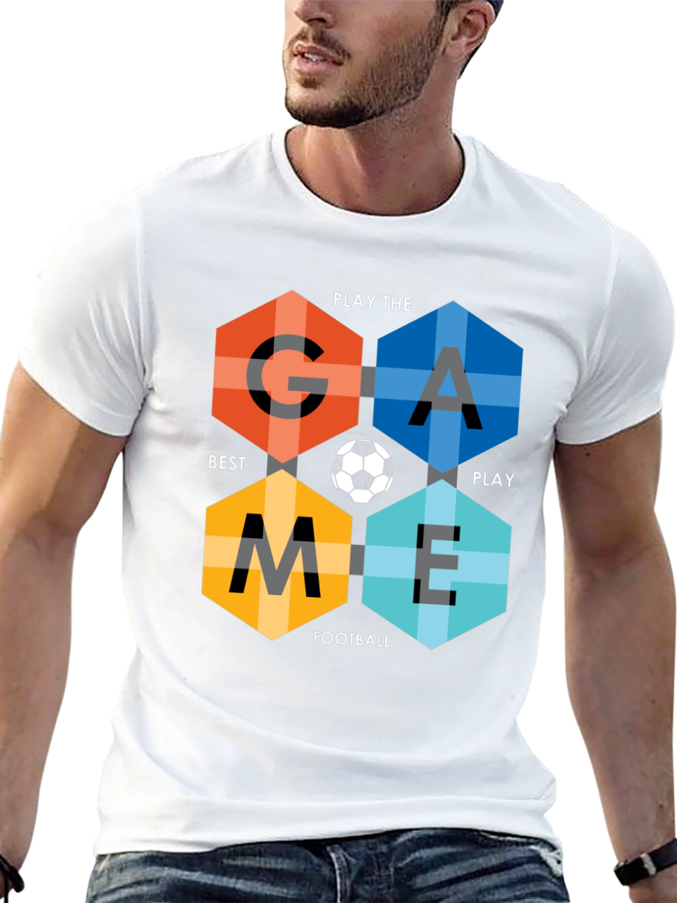 Game Football Hexagon T-Shirt