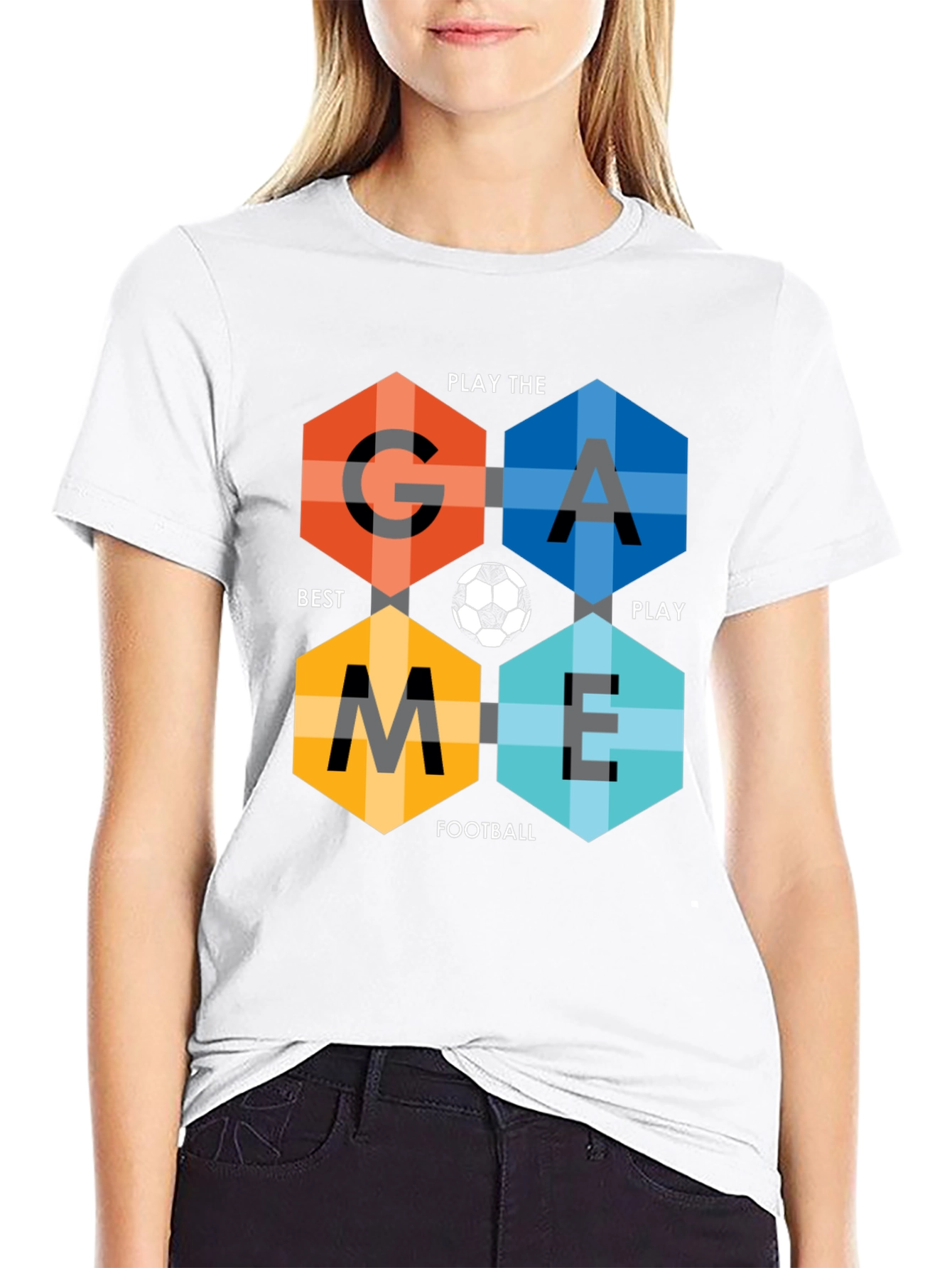 Game Football Hexagon T-Shirt
