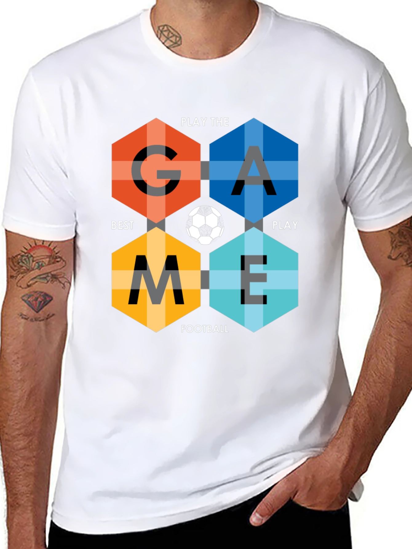 Game Football Hexagon T-Shirt