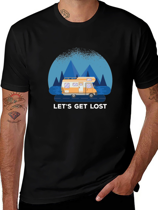 Lets Get Lost T-Shirt - Adventure Road Trip Tee