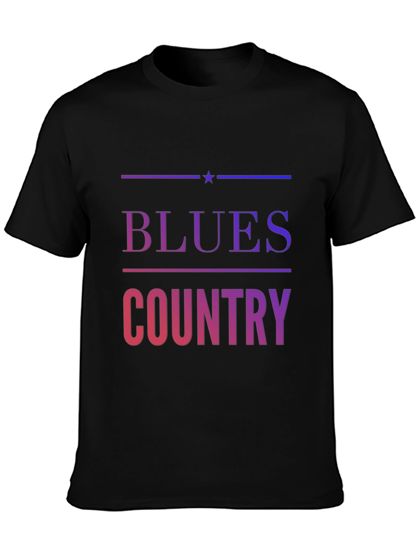 Blues Country Graphic T-Shirt