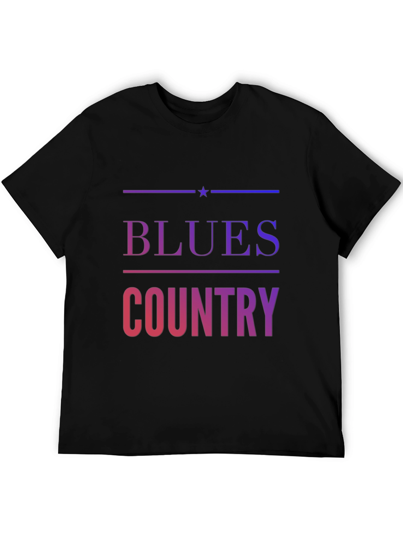 Blues Country Graphic T-Shirt