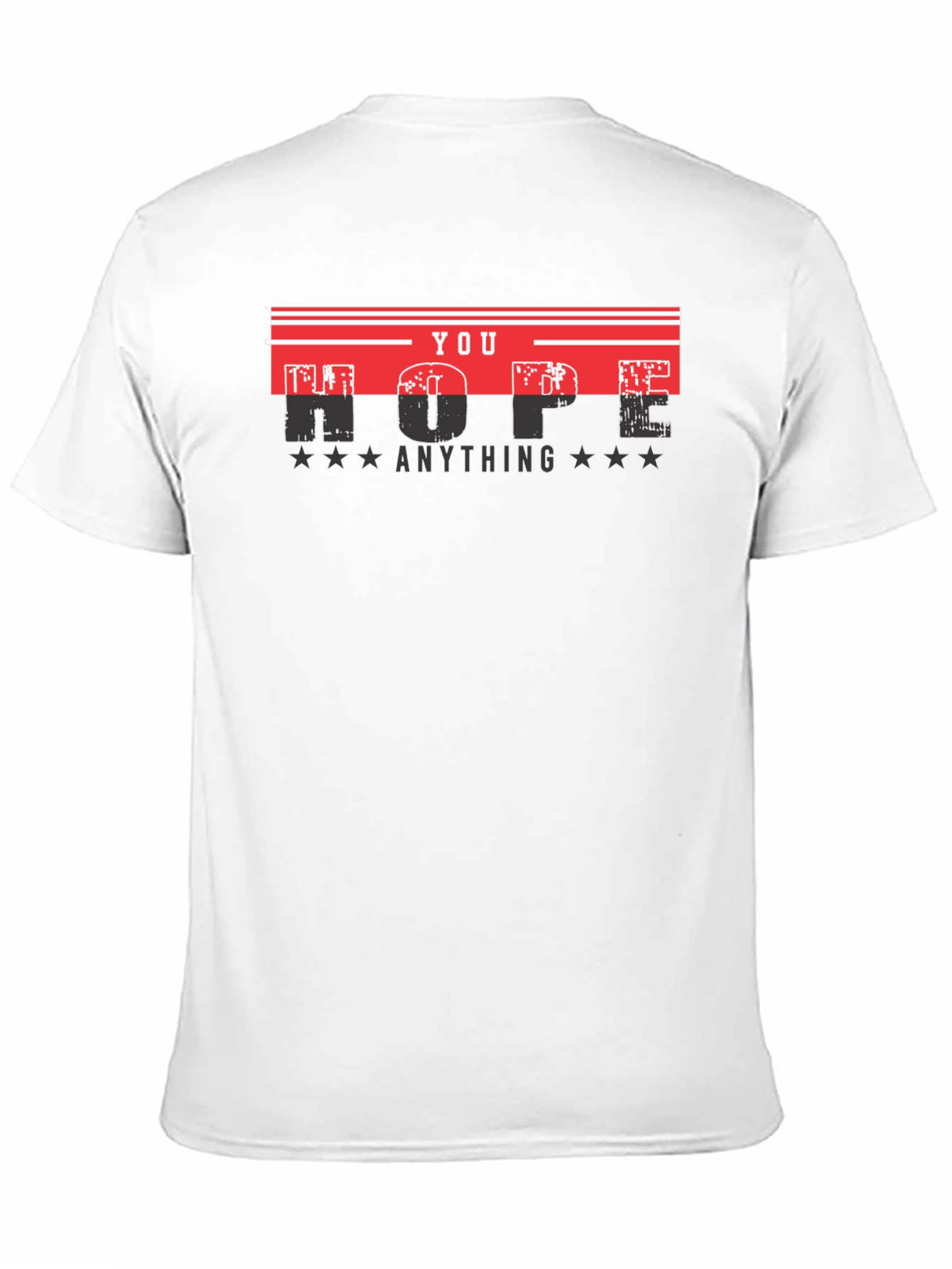 Hope Anything Mens Black Graphic Tee