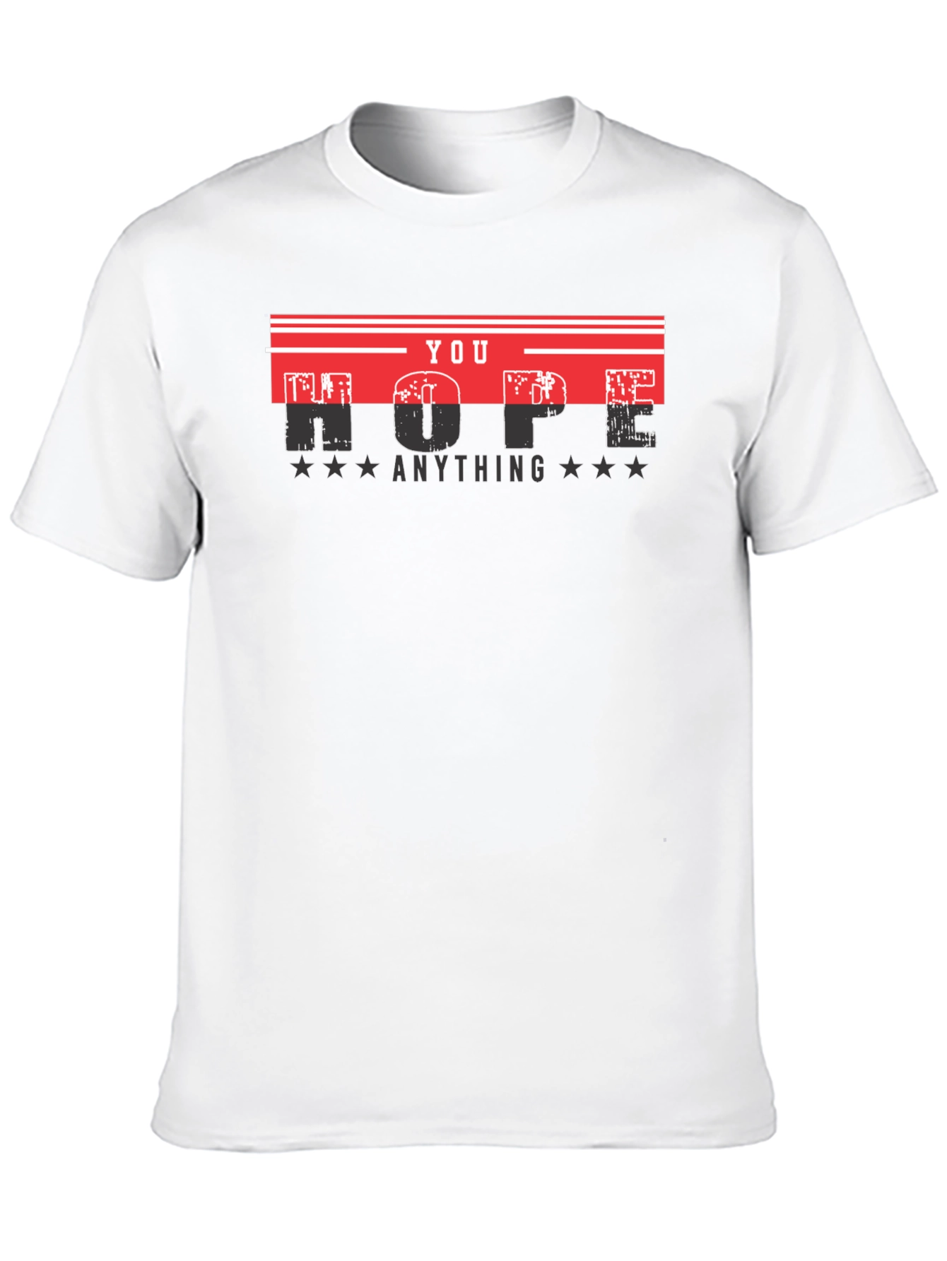 Hope Anything Mens Black Graphic Tee