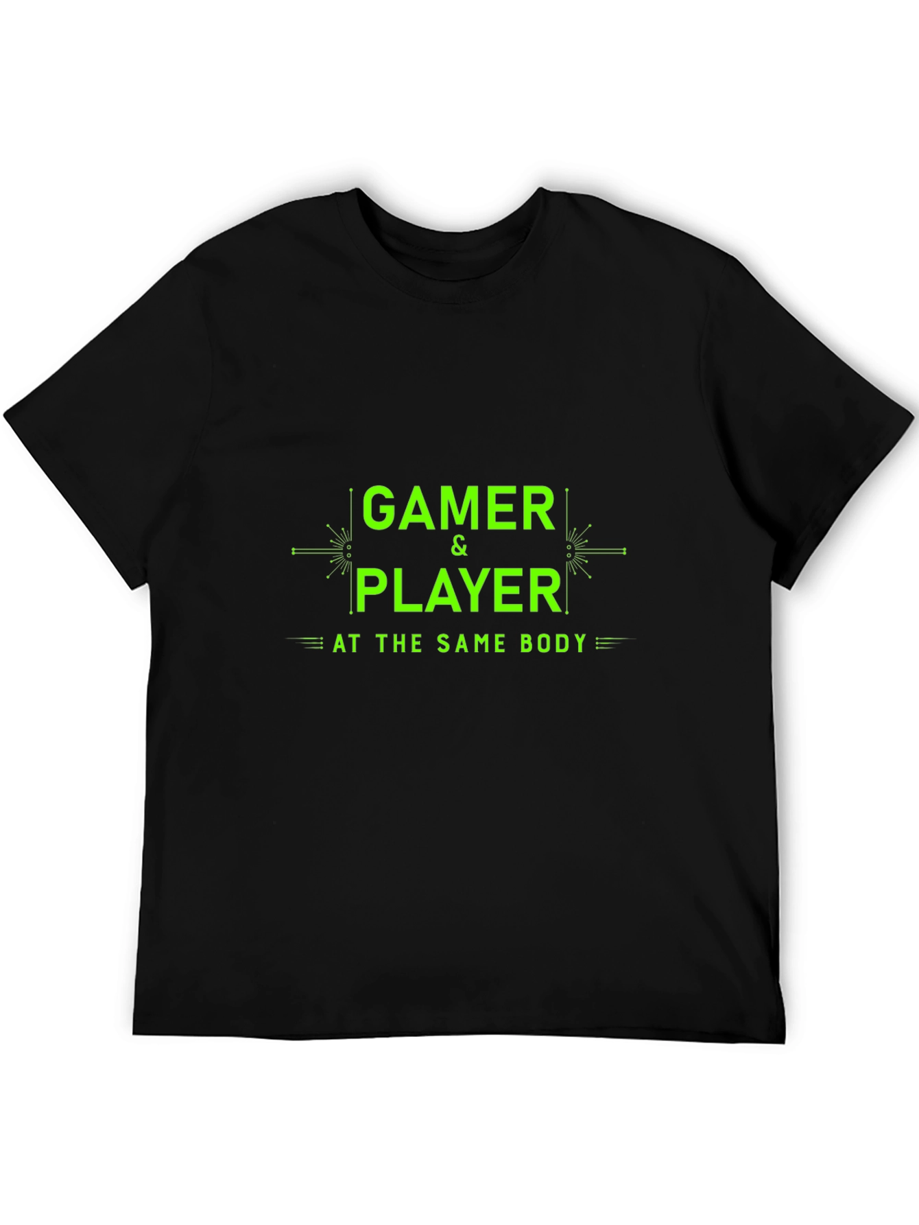 Gamer & Player T-Shirt - Black Cotton Tee