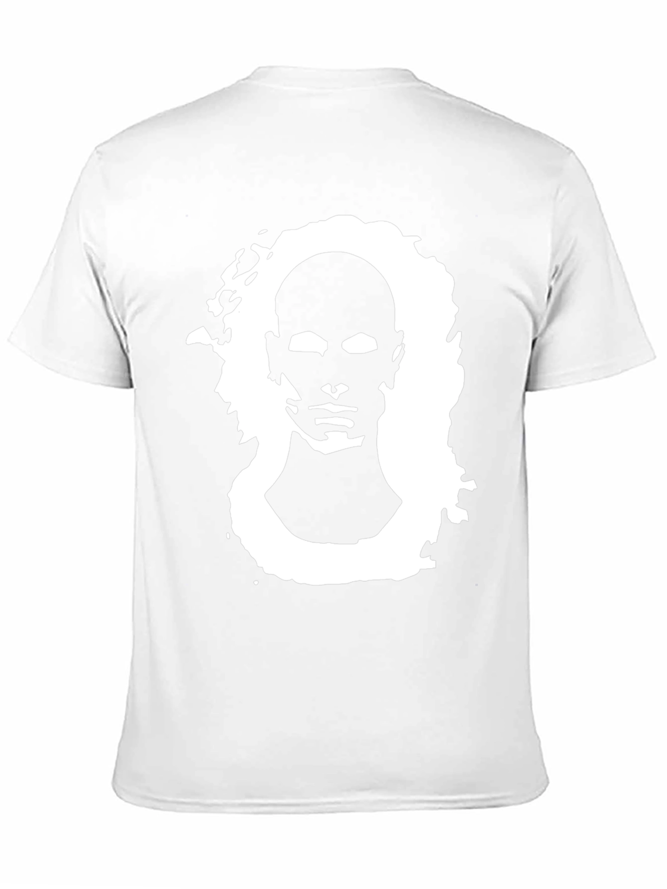 Abstract Portrait Graphic Black Tee