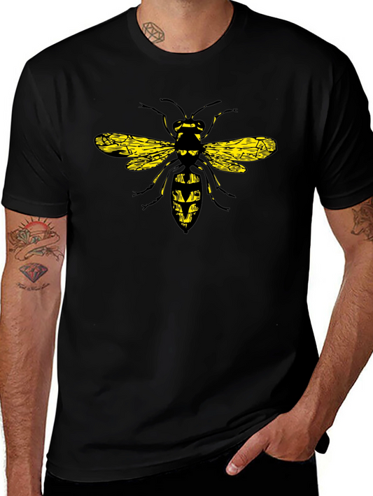 Wasp Graphic Black T-Shirt - Bold & Unique Design