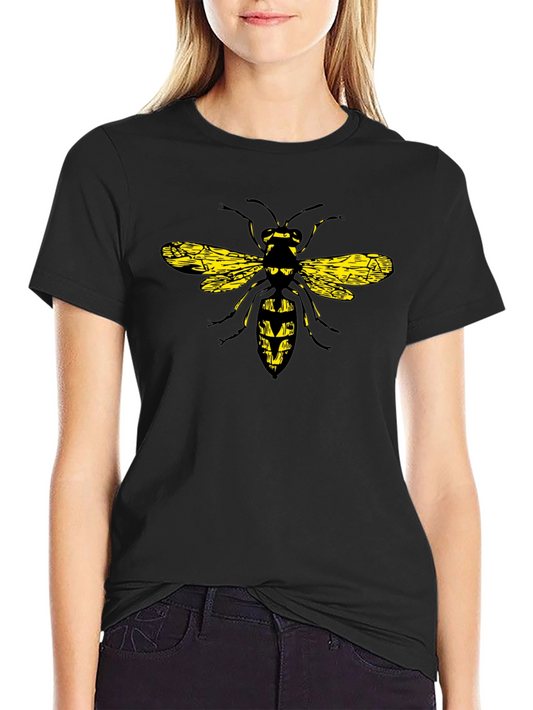 Wasp Graphic Black T-Shirt - Bold & Unique Design