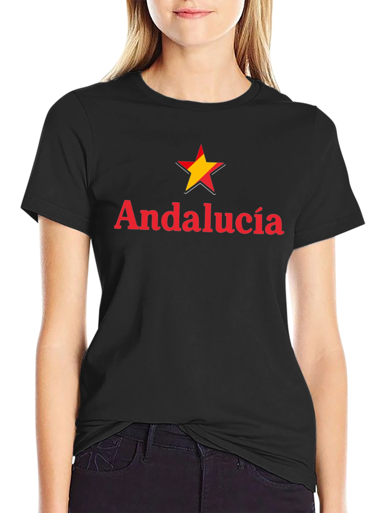 Andalucía Star Graphic Black T-Shirt